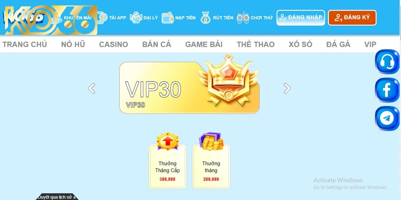 Chính sách VIP KO66 dành tặng ưu đãi đặc biệt cho mọi thành viên