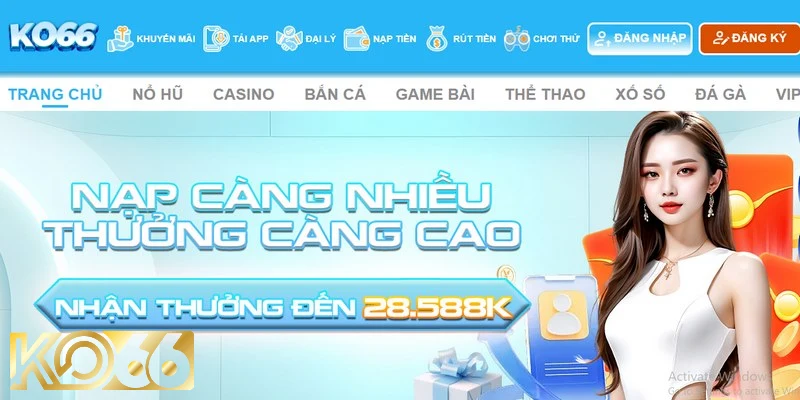 Đăng ký tài khoản Ko66 anh em nhận được hàng loạt quyền lợi hấp dẫn