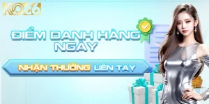 Ưu đãi điểm danh hằng ngày hấp dẫn tại Ko66