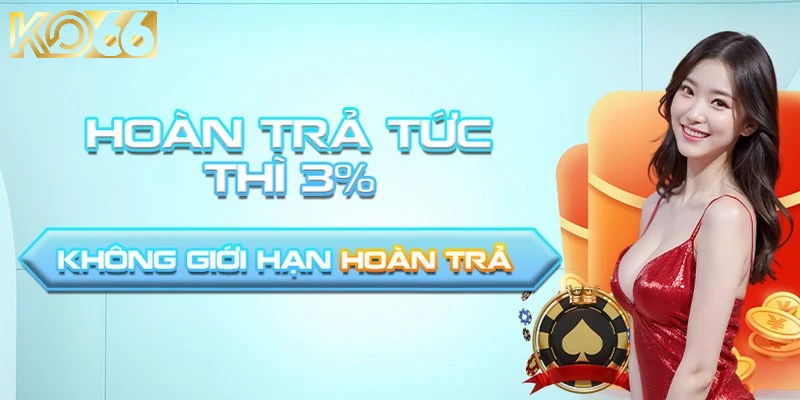 Ưu đãi hoàn trả tức thì 3% tại Ko66